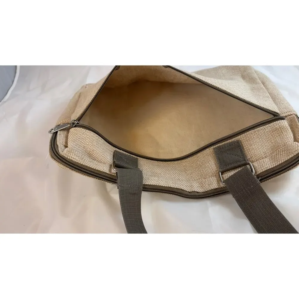 Jute Laptop Sleeve‎ Case Eco Friendly Bag Fits 15 16 MacBook Chromebook Tablet